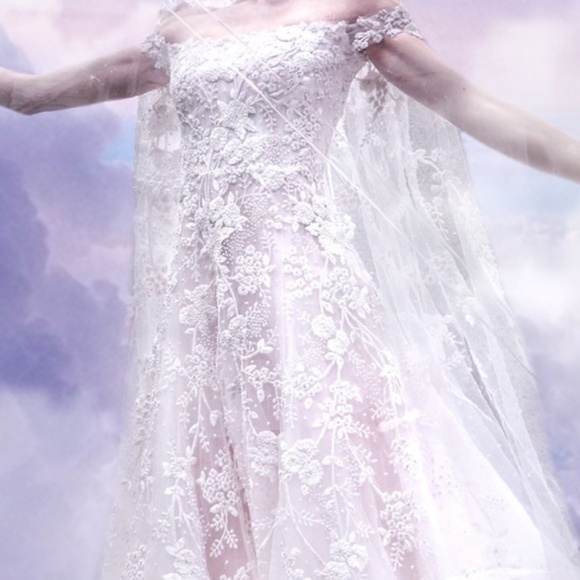 Reem Acra Ethereal Wedding Dress - Picture 1 of 11
